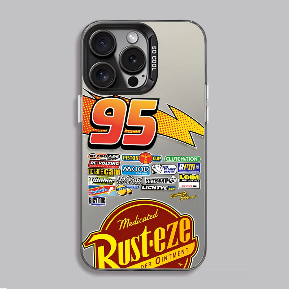 Lightning McQueen 95 Shockproof Matte iPhone Case, Hard Plating Cover