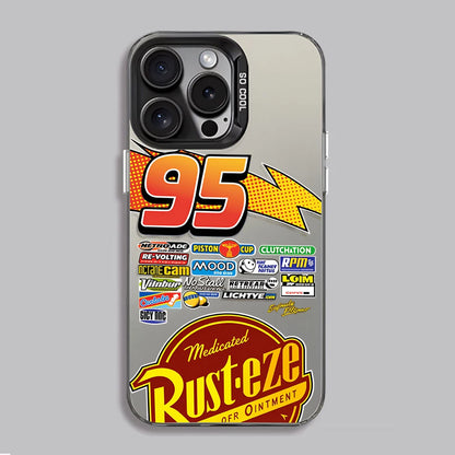 Lightning McQueen 95 Shockproof Matte iPhone Case, Hard Plating Cover