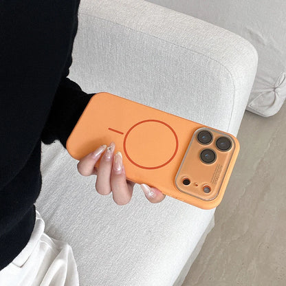 Advanced Liquid Phone Case For iPhone Magnetic Charging Glass Lens Protective Cover Silicone Couple Set