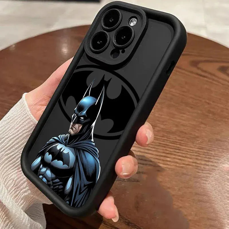 Bat Supers Man Marvel Silicone Case For Apple iPhone