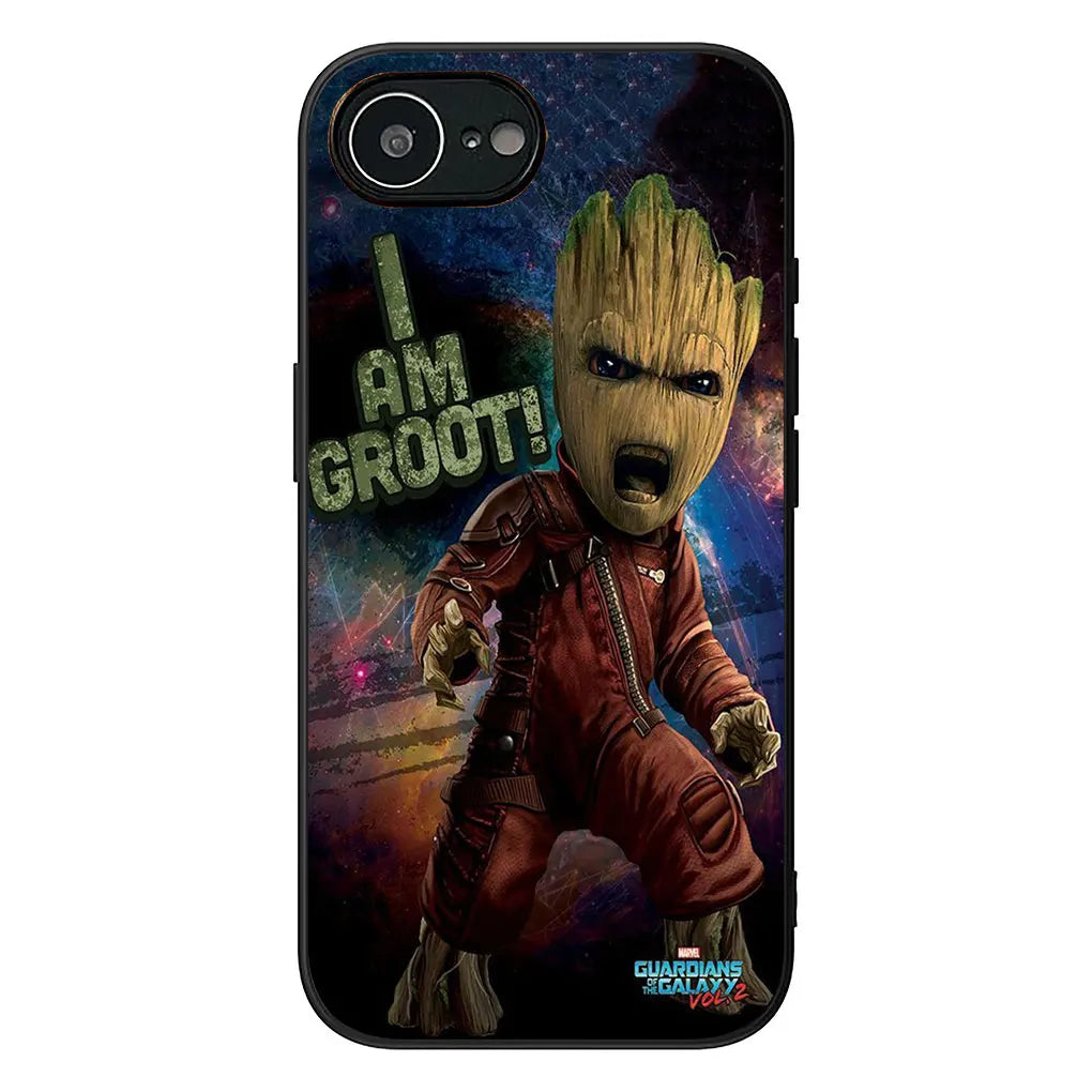 Soft Phone Cover For Apple iPhone Groot Marvels