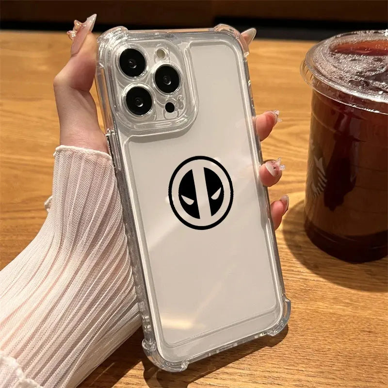Marvel Spiderman Ironman Clear Case For iPhone