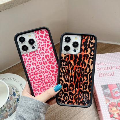 Wildflower Kensington Kiss Leopard Lipstick Phone Case For iPhone
