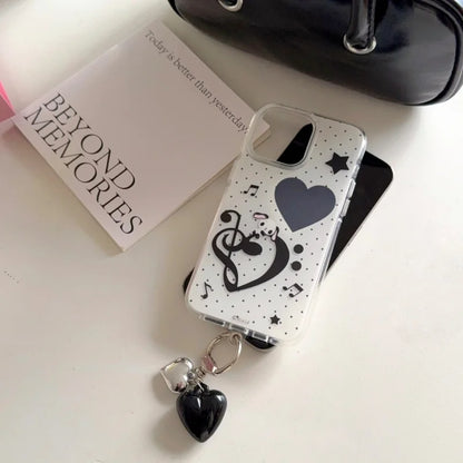Fashion Music notation Puppy Phone Case For iPhone