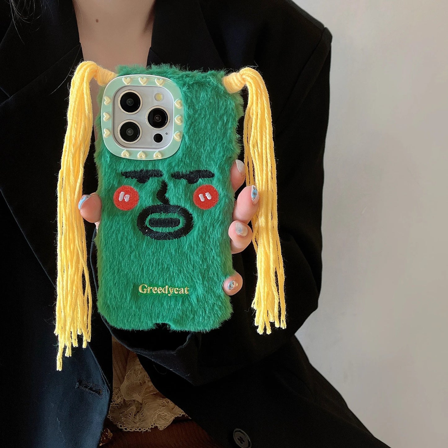Abstract Fun Yellow Hair Ugly Couple Case For iPhone