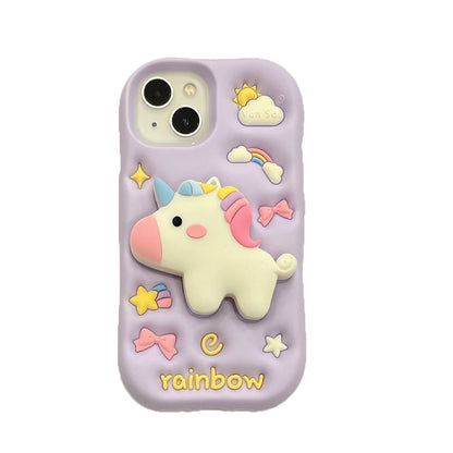 Cartoon Rainbow Unicorn Horse Phone Case