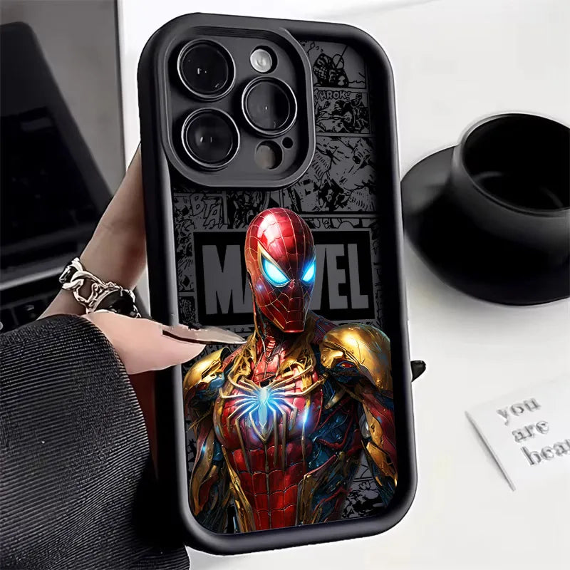 Marvel Ironman Spiderman Phone Case For iPhone