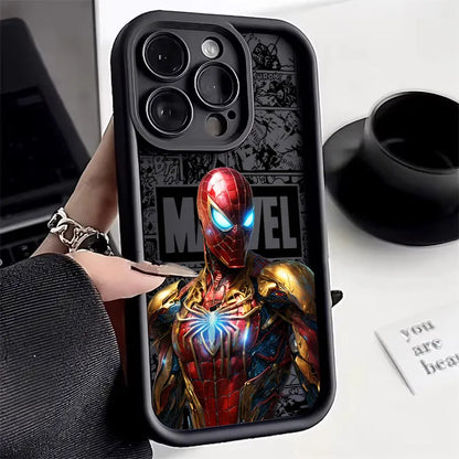 Marvel Ironman Spiderman Phone Case For iPhone