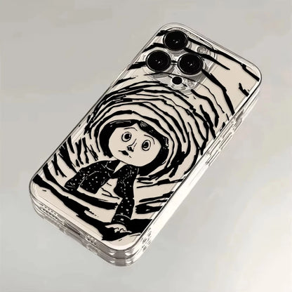 Coraline Soft Clear Phone Case For iPhone
