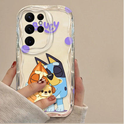 Blueys Cartoon Clear Soft Phone Case For iPhone