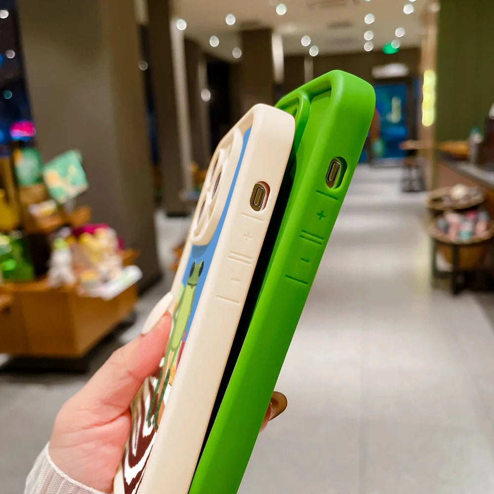 Cartoon Cute Frog Phone Case For iPhone