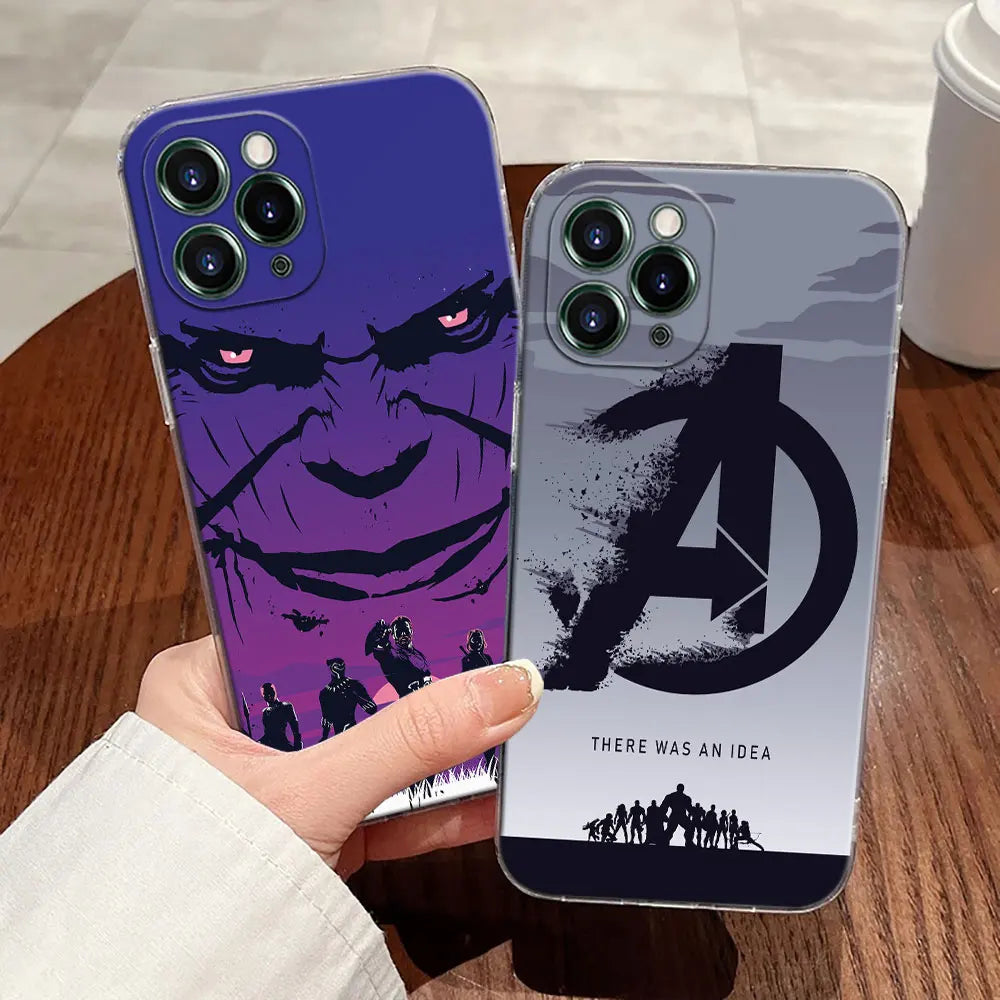 The Avengers Logo Transparent Phone Case For iPhone