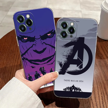 The Avengers Logo Transparent Phone Case For iPhone