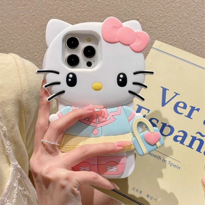 Handbag Kuromi For iPhone Silicone Soft Cover Case