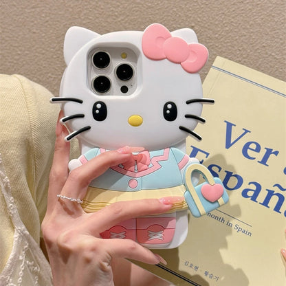 Handbag Kuromi For iPhone Silicone Soft Cover Case