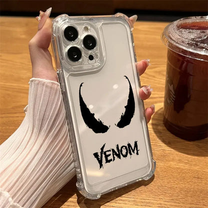 Marvel Hero Spiderman Venom Cool Clear Case For iPhone