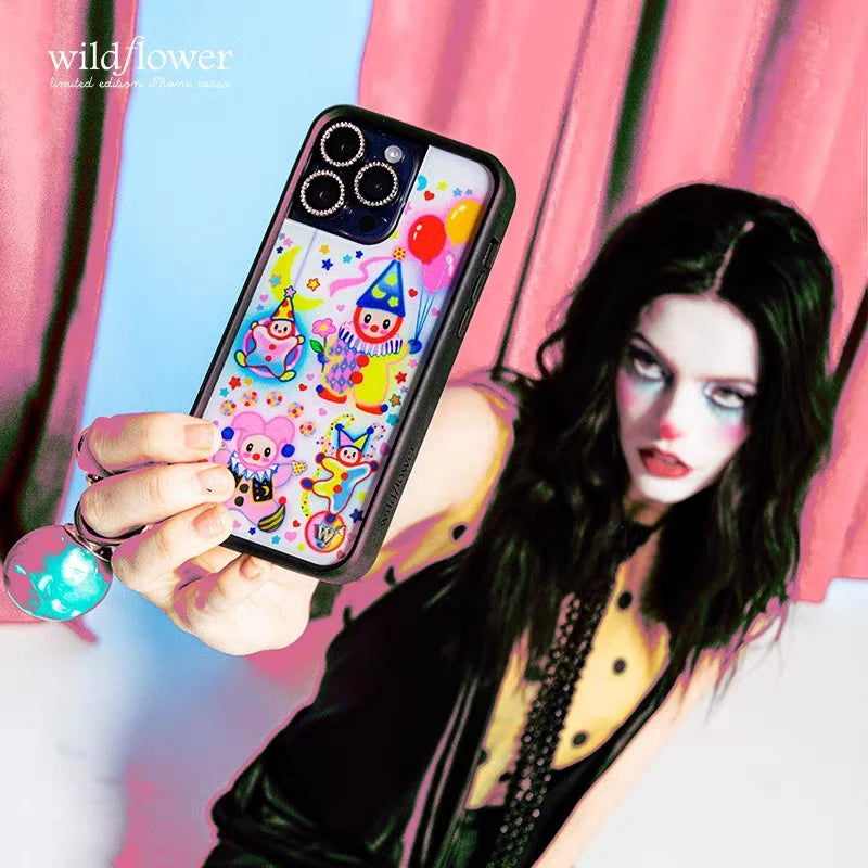 Wildflower Clown Around Cute Phone Case For iPhone