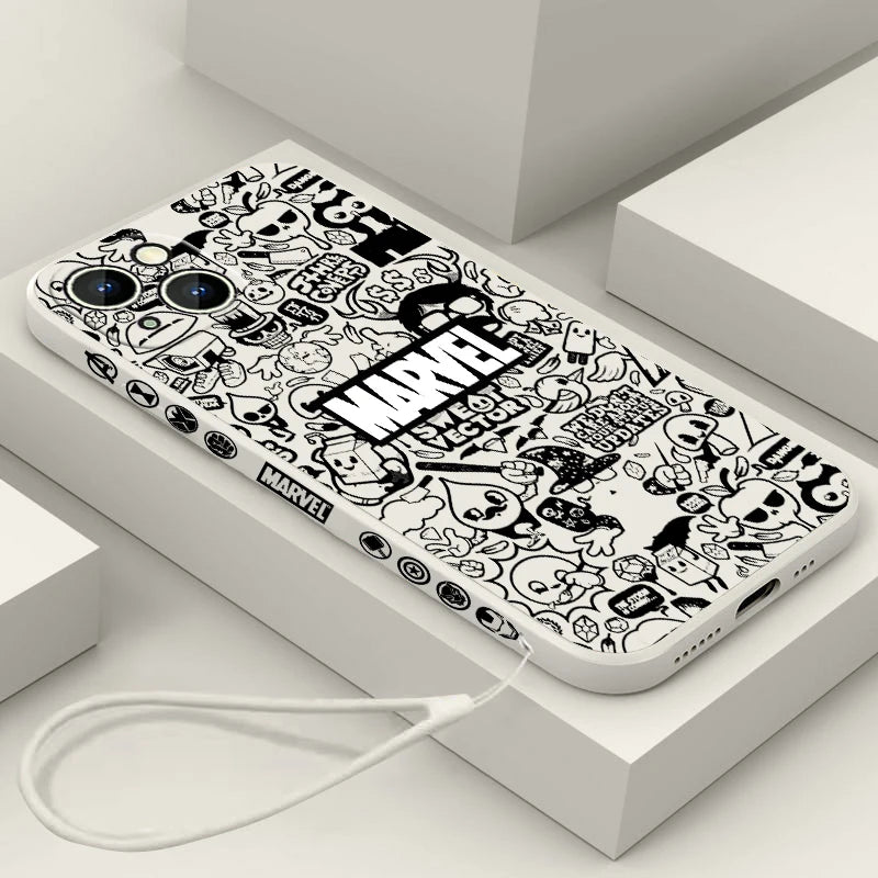 Marvel Superhero Cartoon For Apple iPhone