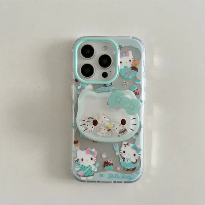 New Hello Kitty Cute Shake Stand Shockproof Phone Case