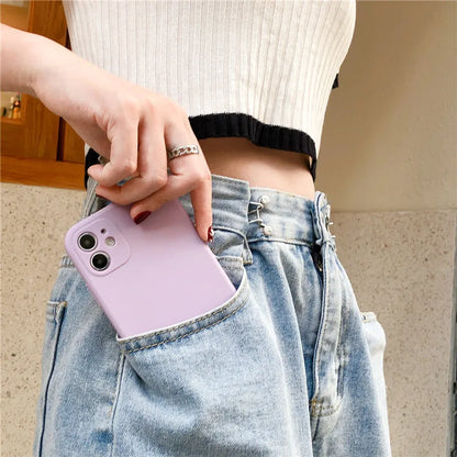 Ultra Thin Shockproof Silicone Phone Case For iPhone