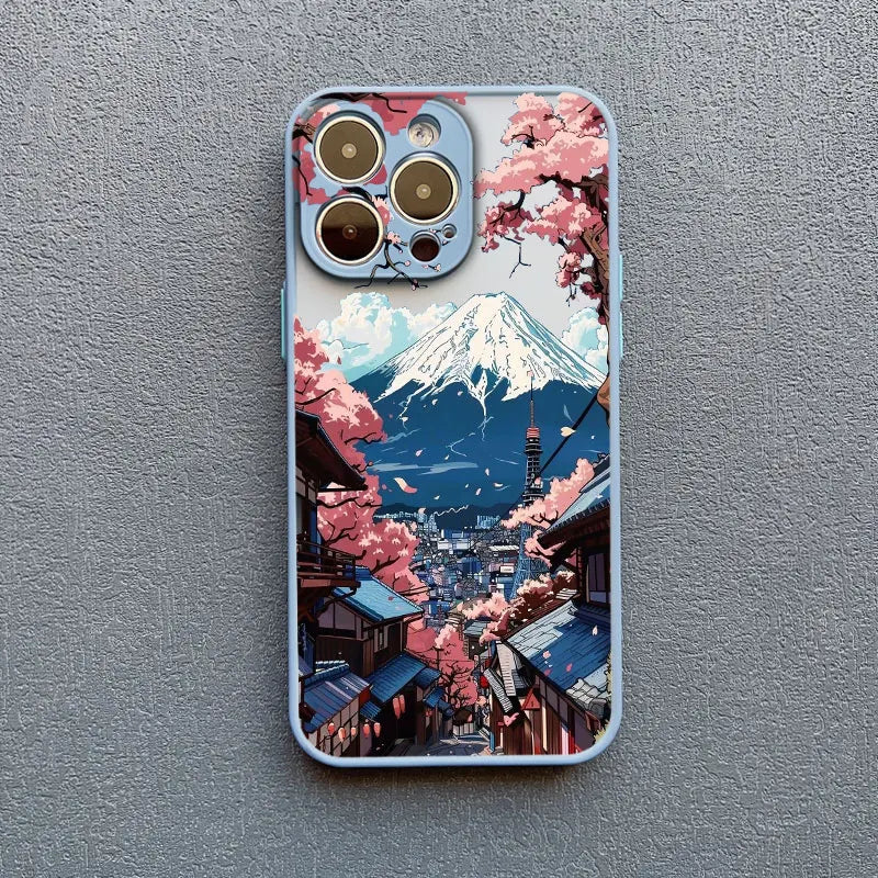 Japanese Mount Fuji Scenic Area Phone Case For iPhone