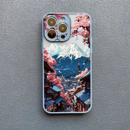 Japanese Mount Fuji Scenic Area Phone Case For iPhone