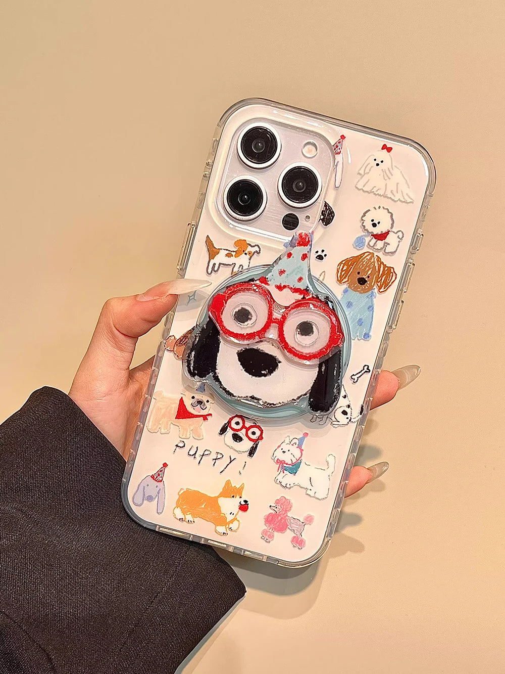 Cute Puppy Cartoon Dog Magnetic Phone Case