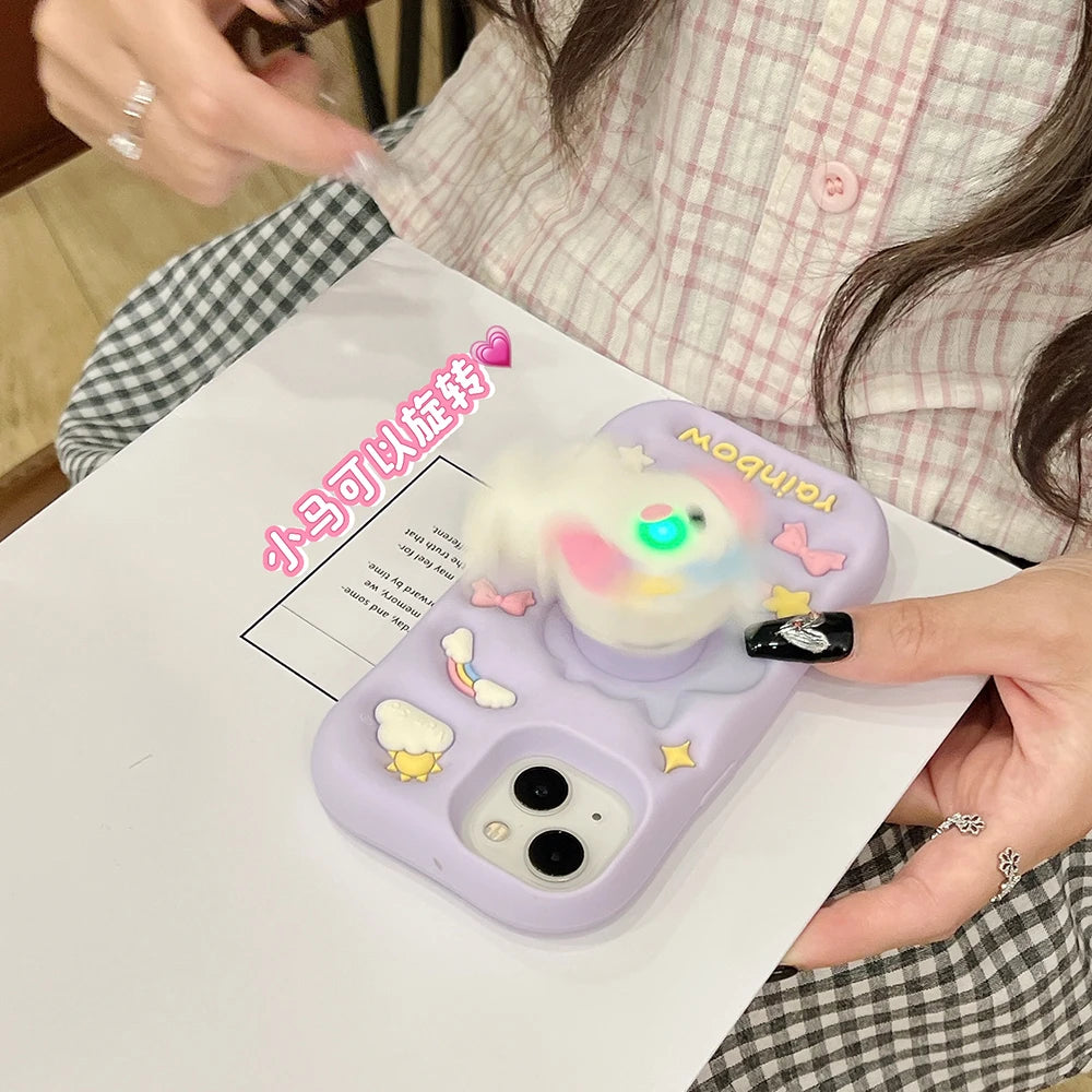 Cartoon Rainbow Unicorn Horse Phone Case