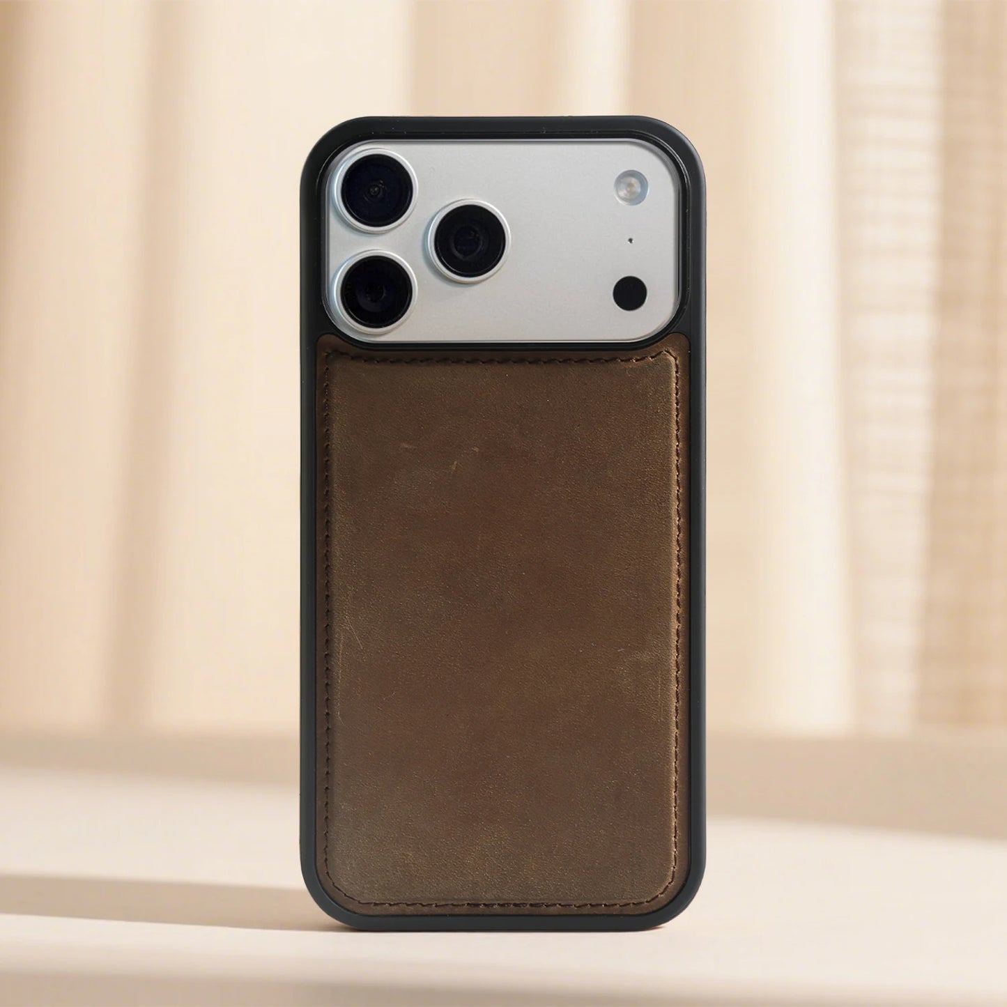 Crazy Horse Grain Genuine Leather Case For iPhone