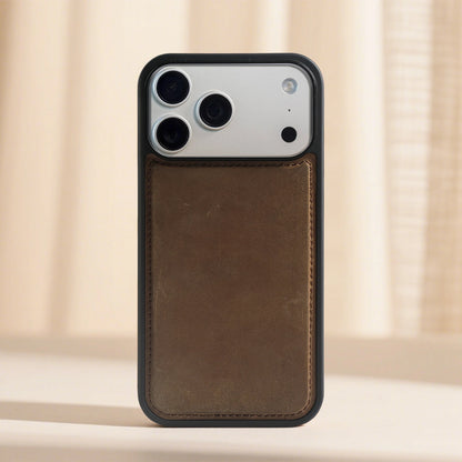Crazy Horse Grain Genuine Leather Case For iPhone