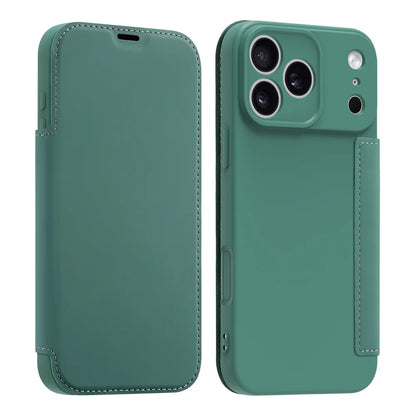 Luxury Leather Original Liquid Silicone Flip Wallet Card Case For iPhone