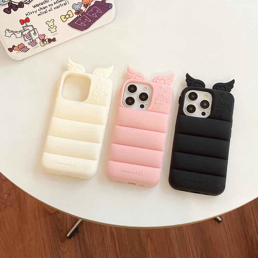 Cute 3D Cartoon Angel Soft Silicone Phone Case