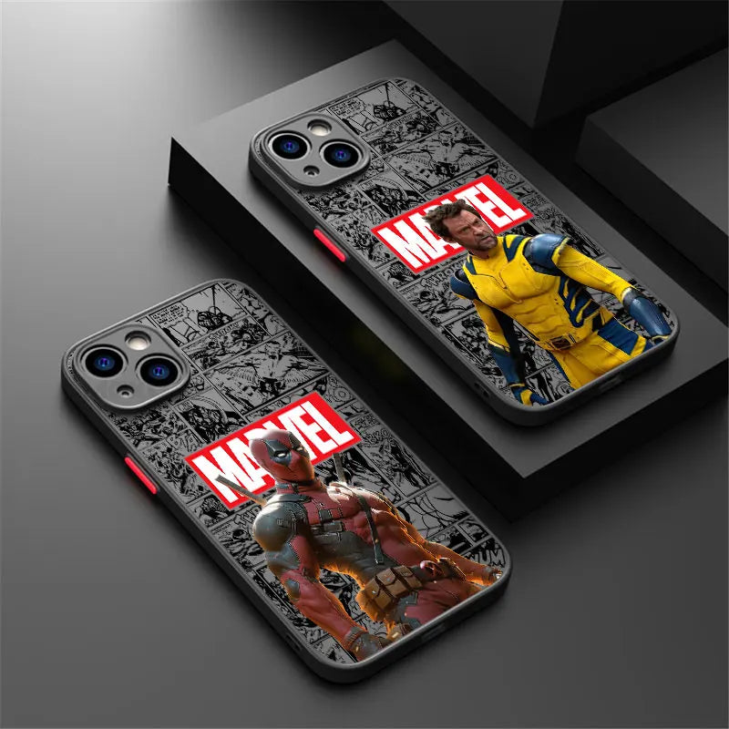 Marvel Deadpool Wolverine Phone Case For iPhone