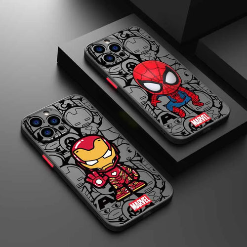 Superhero Spider Man For iPhone Frosted Translucent Soft Phone Case