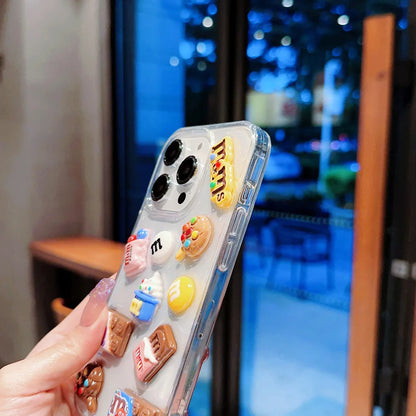 Super Cute Beans Chocolate Phone Case