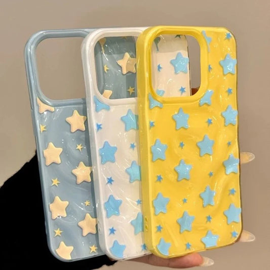 Couple Lovely Stars Case Compatible Phone Case