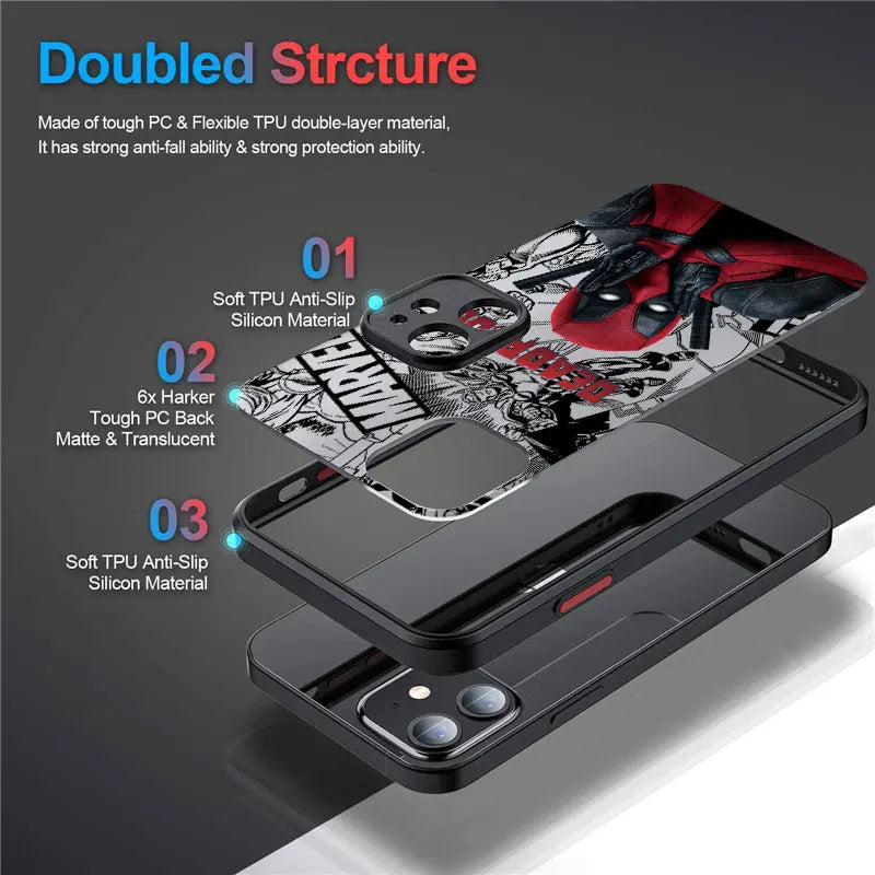 Deadpool Marvel Cool Phone Case For iPhone