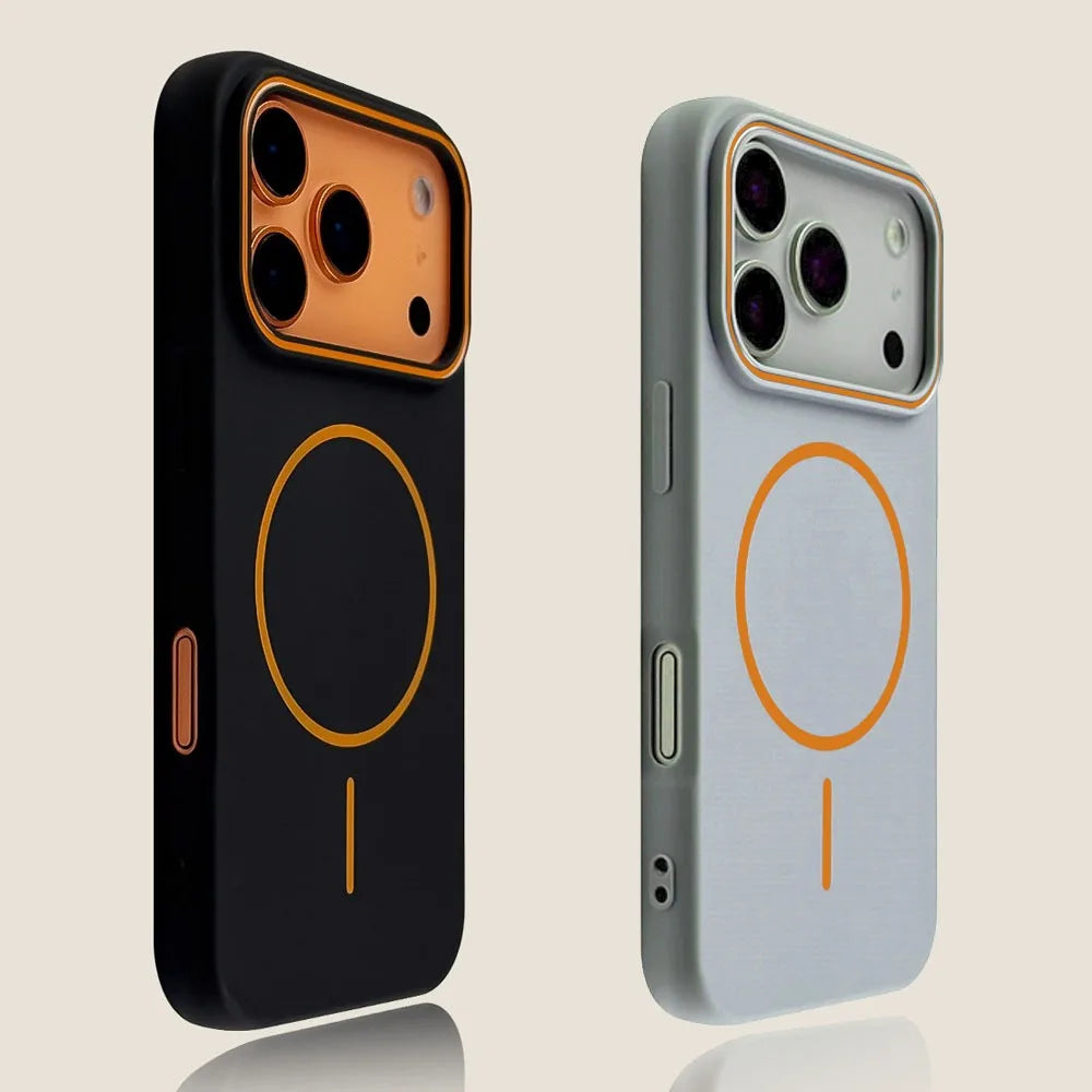 Luxury Magnetic Matte Soft Phone Case For iPhone Shockproof Magsafe Wireless Charging Cover