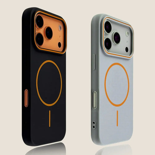 Luxury Magnetic Matte Soft Phone Case For iPhone Shockproof Magsafe Wireless Charging Cover