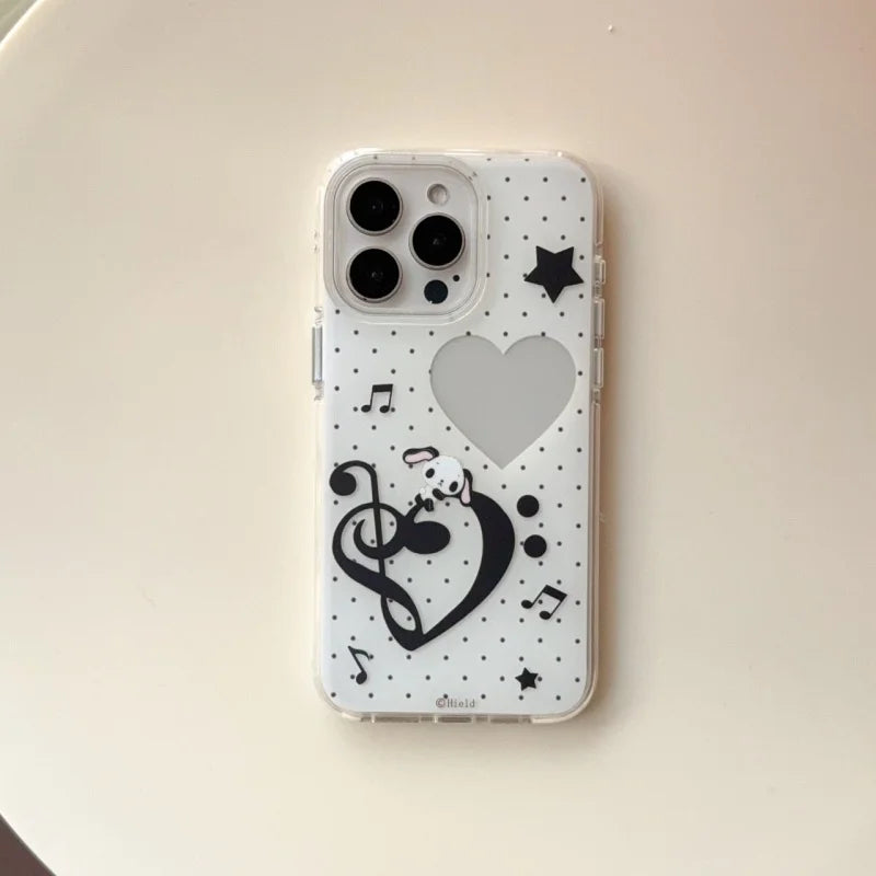 Fashion Music notation puppy Phone Case For iPhone