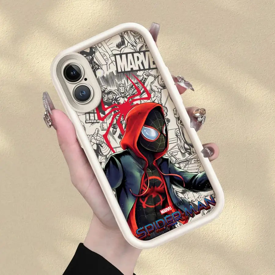 Cute Marvel Spider Men Case For iPhone Soft Shell