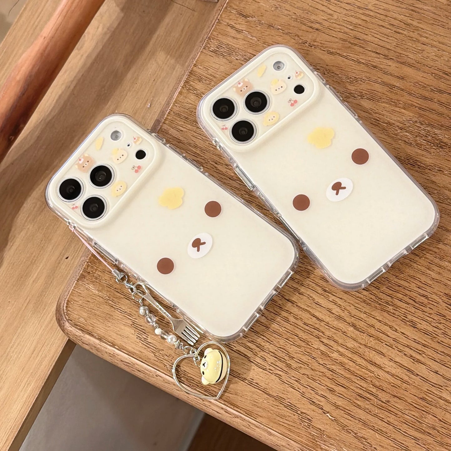 Cartoon Cute Rilakkuma White Brown Bear Suitable For iPhone