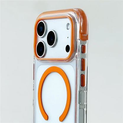 Original Airbag Anti- Drop Clear Magnetic Suction Case For iPhone