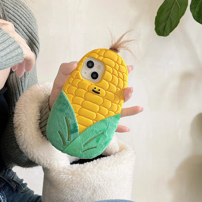 Funny 3D Corn Case Soft Silicone Cover For iPhone