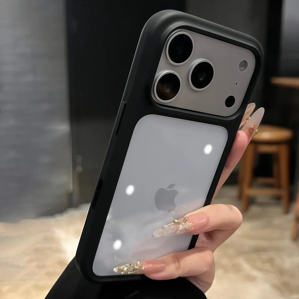 Intelligent Camera Touch Button Crystal Clear Phone Case For iPhone
