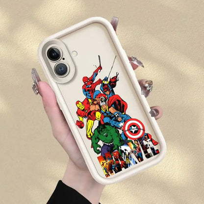 Case For iPhone Soft Shell Marvel Spider Man And Hulk