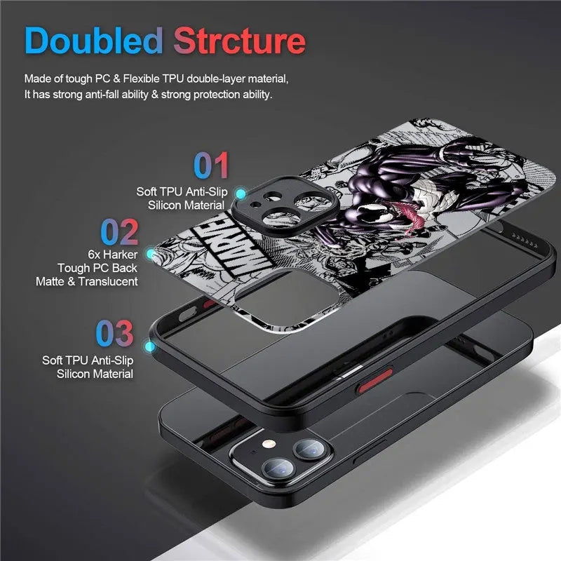 Cool Marvel Spider Man Venom Phone Case For iPhone