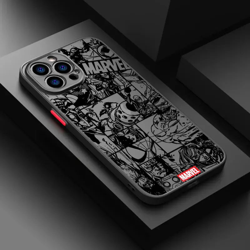 Phone Case For iPhone Marvel Super Hero Cool Comics Cover