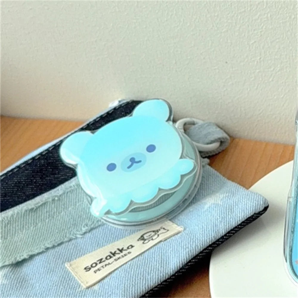 Funny Cute Rilakkuma Magnetic Stand Phone Case For iPhone Back Cover For Magsafe Cases Protective Fun