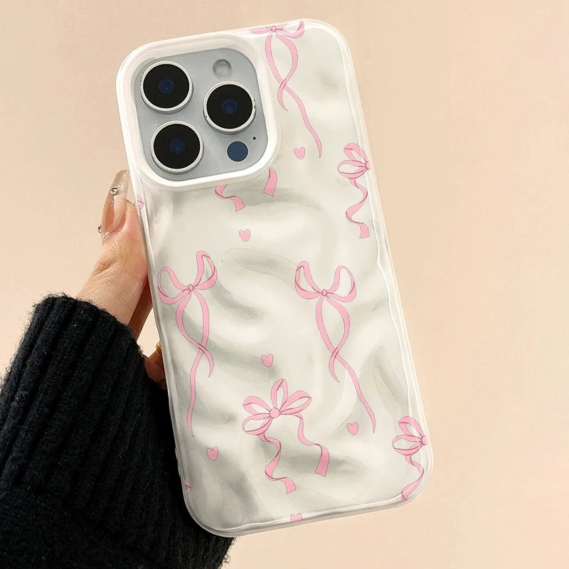 Bow Luxury Cute Candy Color Phone Case For iPhone